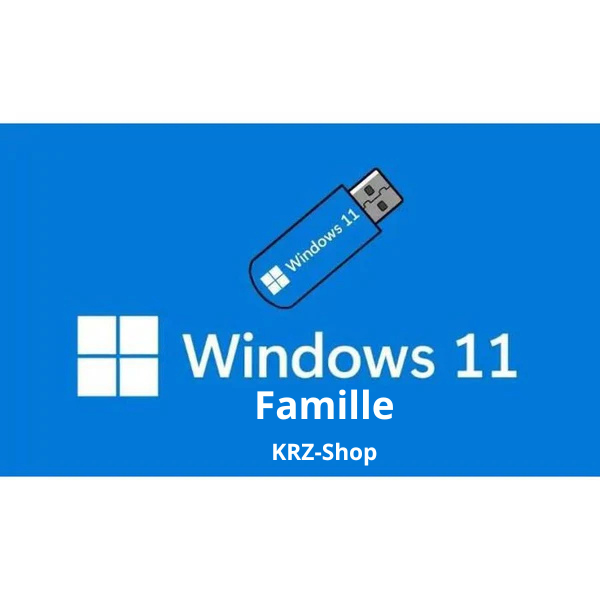 Clé USB Bootable Windows 11 Famille