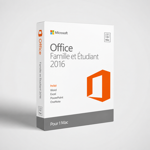 Office 2016 Famille et Étudiant pour Mac