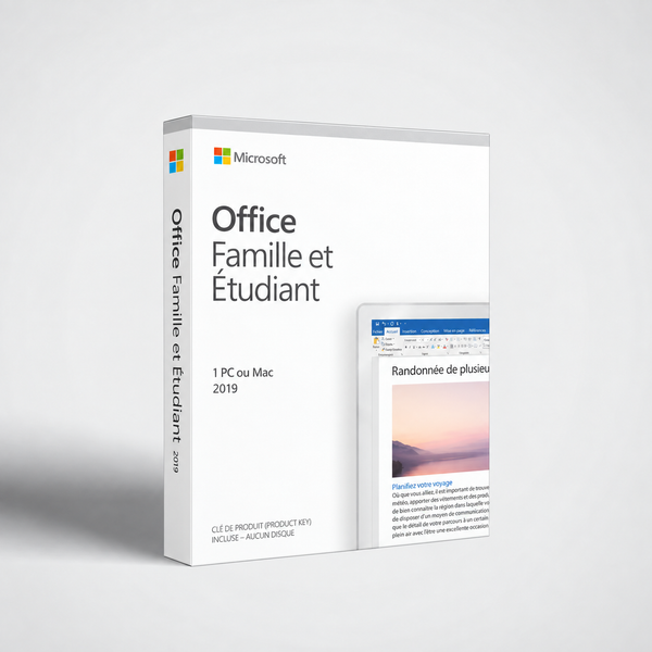 Office 2019 Famille et Etudiant