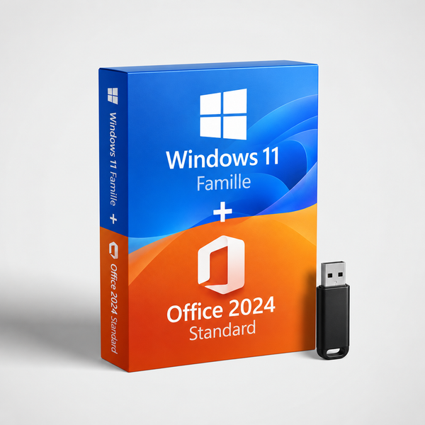 USB Windows 11 Famille + Office 2024 Standard