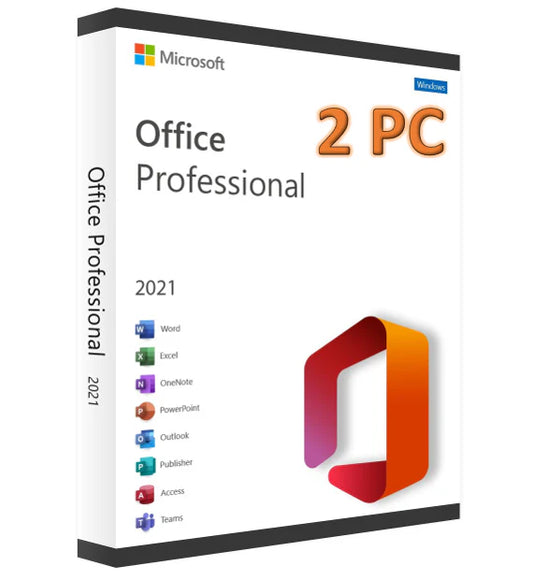 Office 2021 Professionnel Plus (Clé d'activation) 2 PC