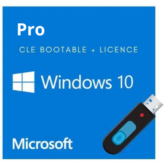 CLE USB bootable Windows 10 Professionnel