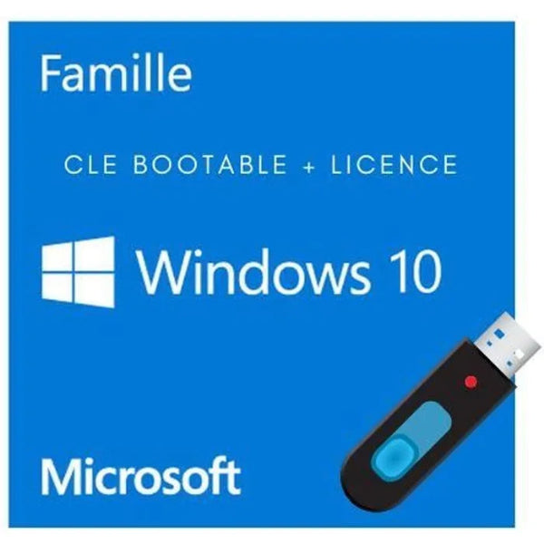 CLE USB bootable Windows 10 Famille