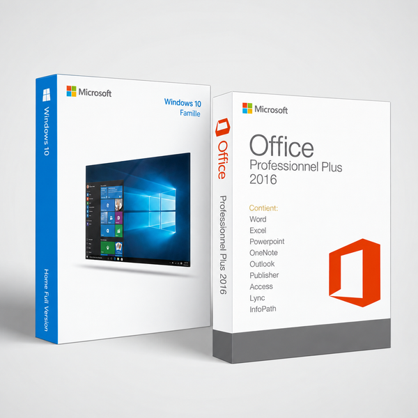 Office 2016 Pro Plus + Windows 10 Famille